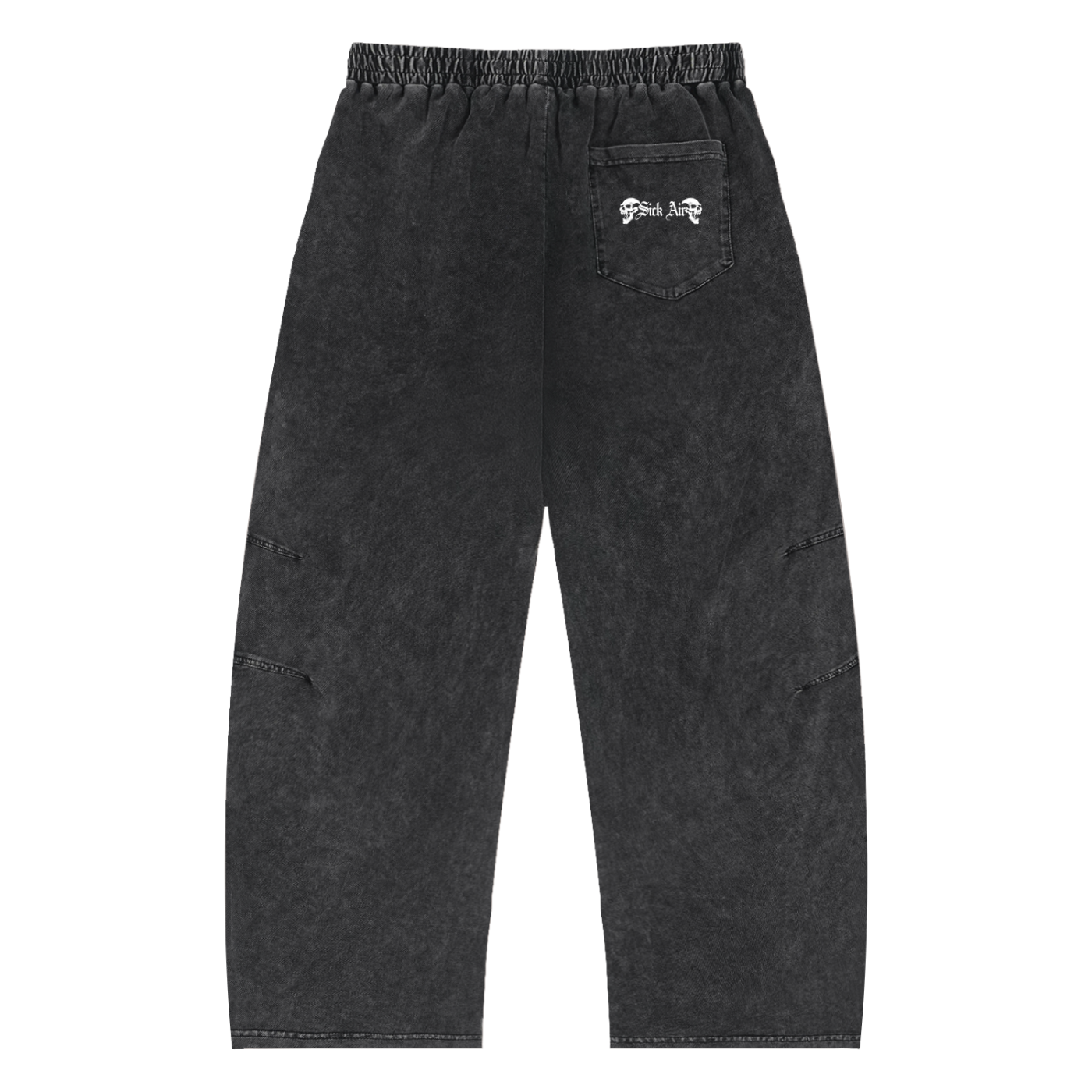 Snow Wash Drawstring Cotton Pants