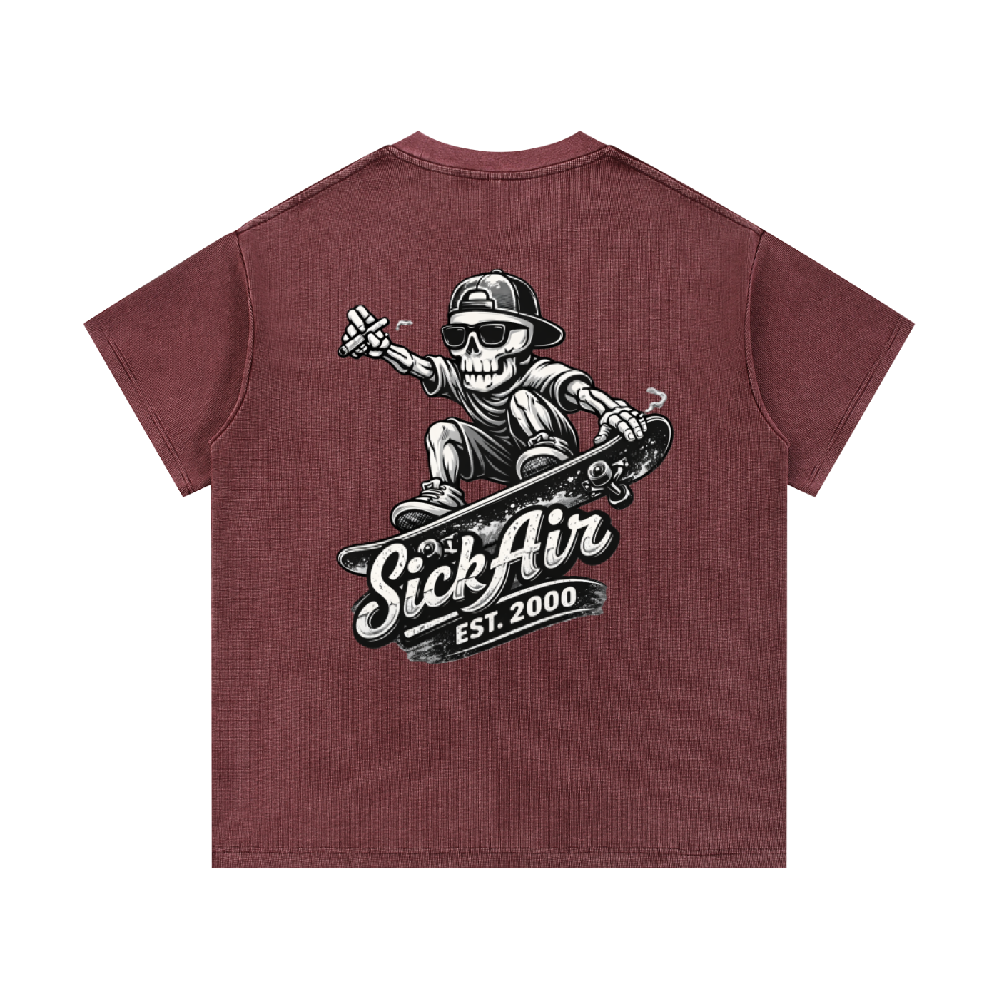 Sick Air 4/20 Skully Waffle Tee