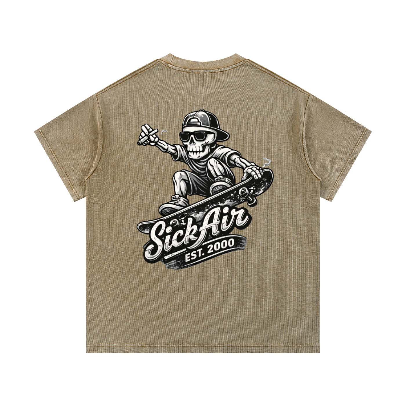 Sick Air 4/20 Skully Waffle Tee