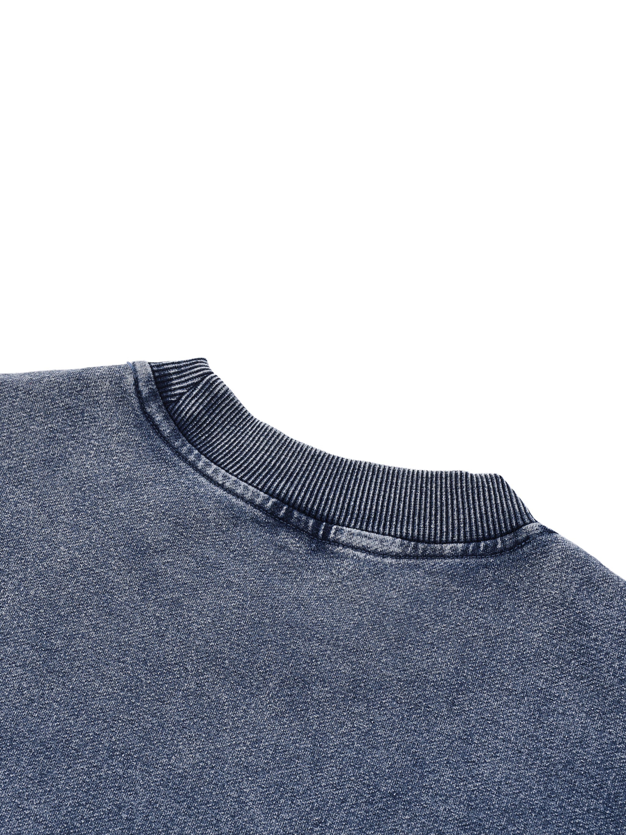 Snow Wash Oversized Crewneck Sweatshirt